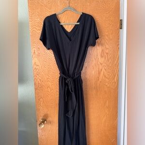 Anybody Textured Knit Tie Front Jumpsuit